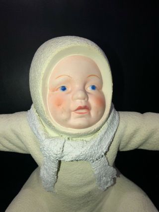 Dept 56 Snow Baby 79502 Large Sitting Music Box " Catch A Falling Star " 1986