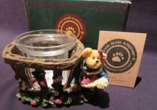 Miss Bearypickins Berries Today Jam Tomorrow Boyds Bears Candle Holder & Box