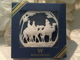 Wedgwood We Three Kings Christmas Ornament 3 1/2” Wisemen Nativity W/ Box