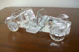 Reflections By The Paragon Crystal Sports Car Auto Mg Paperweight Display Figure