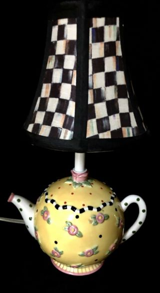 Mary Engelbreit Me Ink 2000 Teapot Lamp Michel & Company 12” Tall