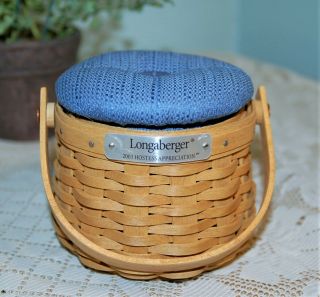 Longaberger Hostess Appreciation Pin Cushion Basket Combo