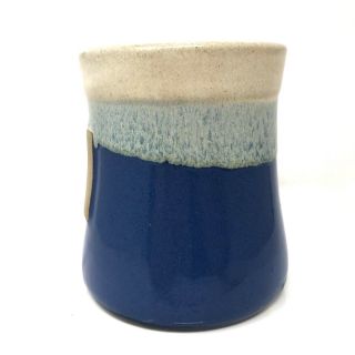 Born To Shop Blue Natural Stoneware Pottery Large Coffee Mug by Garden Ridge 3