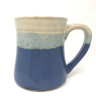 Born To Shop Blue Natural Stoneware Pottery Large Coffee Mug by Garden Ridge 4