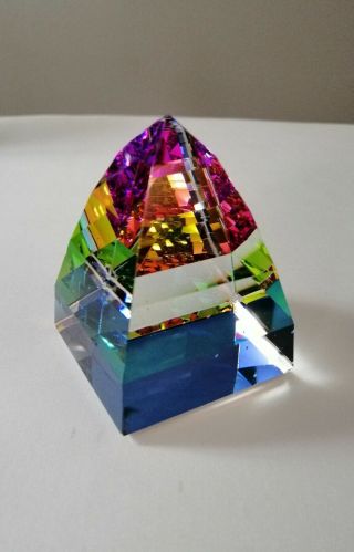 Swarovski Pyramid Paperweight,  Large -.