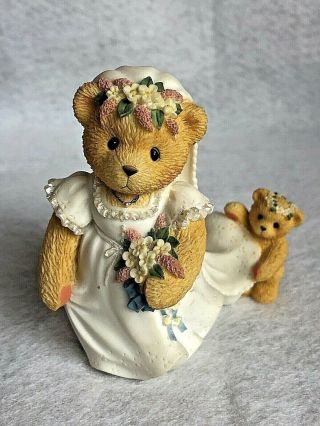Cherished Teddies – Bride Figure – & Bearly Blushing Figurine