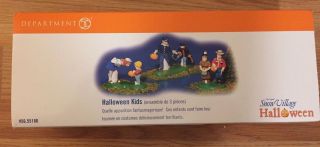 Dept 56 HALLOWEEN KIDS Set of 3 Figurines w/Box Snow Village.  Trick or Treat 2