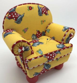 Mary Engelbreit Scotty Dog Doll House Chair,  Pin Cushion Or Trinket Box (rf987)