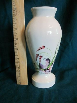 Vintage Lucille Watkins Hand Painted Ceramic Vase 8 