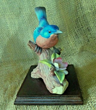 Andrea by Sadek Colorful Porcelain Bluebird Figurine 9973 4