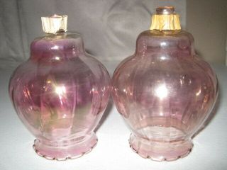 Home Interiors Set Of 2 Light Pink Votive Cups Celeste Candle Holders