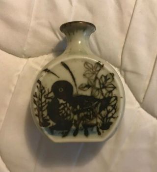Vintage Mini Hand Painted Ceramic Bud Vase Mid Century Modern Duck Vase 2