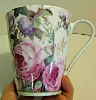 Victoria & Albert Museum V & A " Brompton Rose " Bone China Coffee Tea Cup,  Mug