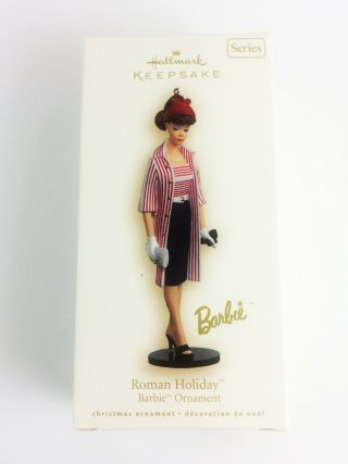 Hallmark Keepsake Ornament Barbie 14 In Series Roman Holiday 2007