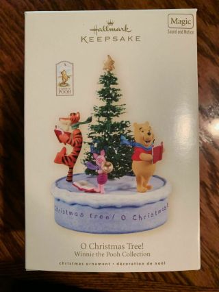 4 Different Hallmark Keepsake Winnie The Pooh Christmas Ornaments
