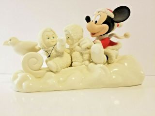 Snowbabies Dept 56 A Magical Sleigh Ride With Mickey 69990 Disney Showcase
