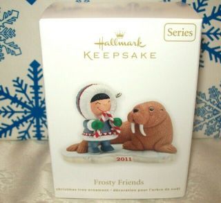 Hallmark Frosty Friends 32 Series 2011 Christmas Ornaments Eskimo And Walrus
