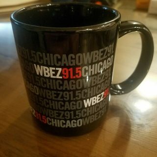 Wbez 91.  5 Fm Chicago Npr Public Radio Station Ceramic Coffee Mug Cup