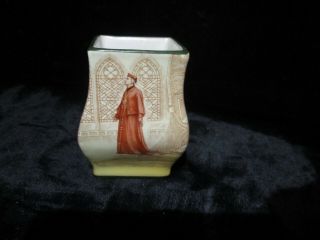 Royal Doulton D3746 Shakespeare Series Ware Vase Wolsey Made In England D295 Qq