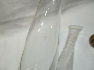 2 Bud Vases - One with Bubbles Art Glass Murano 3