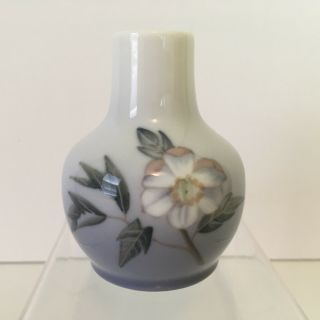 Royal Copenhagen Denmark Porcelain Mini Vase - Apple Blossom - 366 / 116