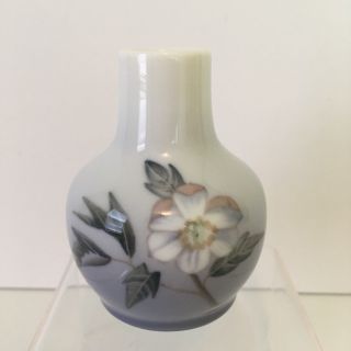 Royal Copenhagen Denmark Porcelain Mini Vase - Apple Blossom - 366 / 116 2