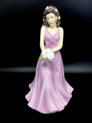 Royal Doulton April Flower Of Month Daisy Figurine Retired Artist Signed 7” Exc.