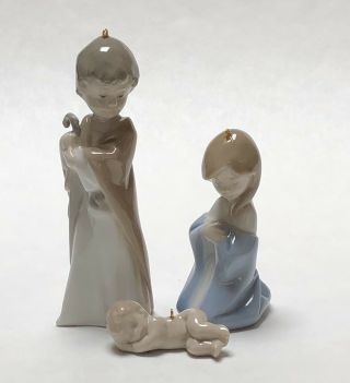 Lladro Nativity Mini Figurines Ornaments Holy Family Set 3pc 5657 No Box