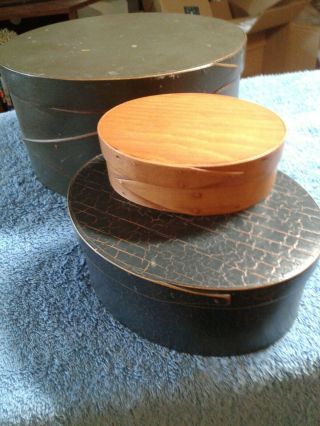 Shaker Style Oval Boxes - See Of Three