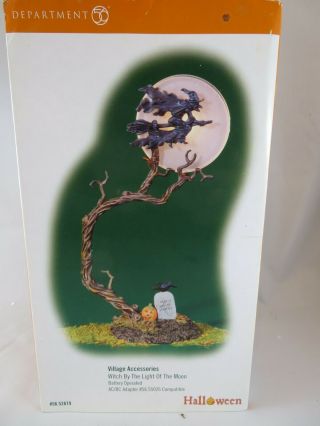Dept 56 Halloween - Village Accessories - " Witch By The Light Of The Moon " 52879