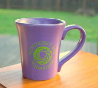 Purple Monterey Bay Aquarium Green Logo Coffee Mug Cup