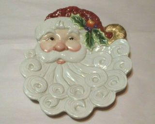Fritz And Floyd Christmas Santa Canape Plate Estate Find