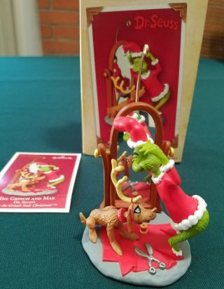 Hallmark Keepsake Ornament The Grinch And Max Dr Seuss 2004 Box