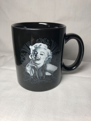 Marilyn Monroe Ceramic Coffee Mug Cup Vandor Gifts Black & White Diamonds