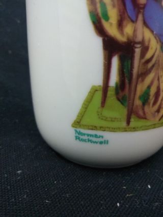 1982 Ceramic Norman Rockwell Museum Bedtime Vintage Mug 2