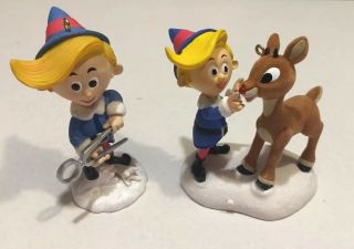 Hallmark Rudolph The Red Nosed Reindeer Hermey Christmas Ornaments 2007 2008 3