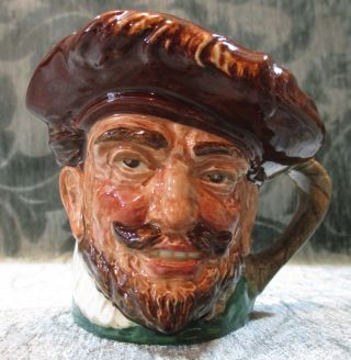 Royal Doulton Small Character Toby Jug/mug " Sir Francis Drake " Pitcher England