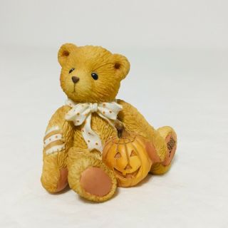 1997 Cherished Teddies Birthday Bear October 914843 Oscar Halloween Pumpkin
