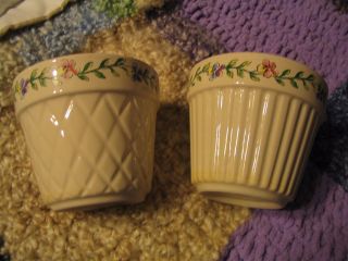 Flower Pots For Longaberger Mothers Day Basket L00k Exc Hard To Find