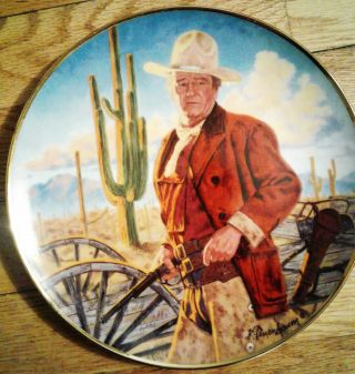 Franklin Limited Edition John Wayne Collector Plate - Champion Of The West