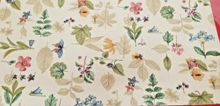 Longaberger Set Of 8 Botanical Fields Fabric Placemats - Same Pattern Both Sides
