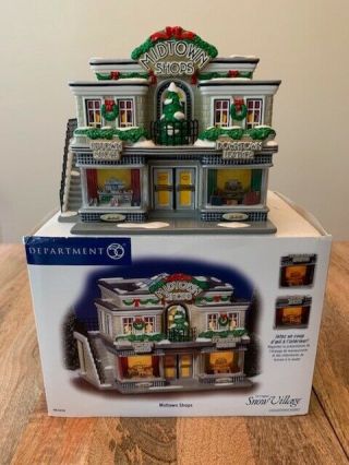 Dept 56 Midtown Shops The Snow Village Department 56.  Retired.  W/ Cord