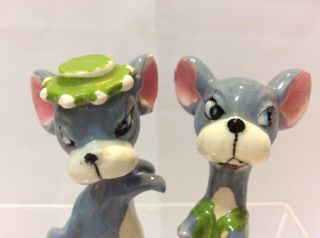 Vintage anthropomorphic Salt and pepper shakers Mice Mouse Rat 2