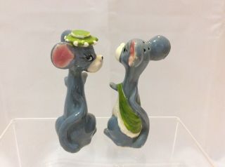 Vintage anthropomorphic Salt and pepper shakers Mice Mouse Rat 3