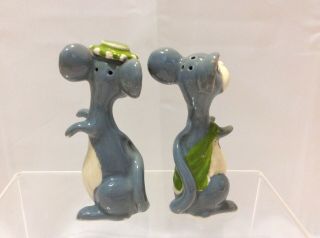Vintage anthropomorphic Salt and pepper shakers Mice Mouse Rat 4