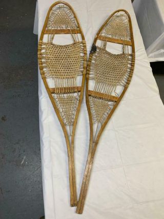 Vintage Snowshoes For Decoration 48 Inches Long X 12 Inches Wide