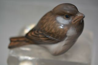 Royal Copenhagen Denmark Porcelain Sparrow Bird Figurine 1519