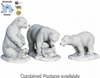 Lemax Figure Santas Wonderland Polar Bears 62234 - Retired 2015 As