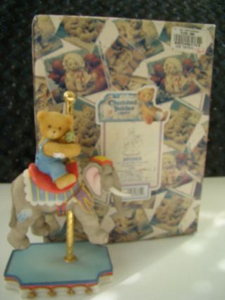 Cherished Teddies Ivan Carousel Teddy And Elephant By Enesco 1999 589969