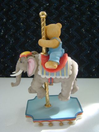 Cherished Teddies Ivan Carousel Teddy and Elephant by Enesco 1999 589969 3